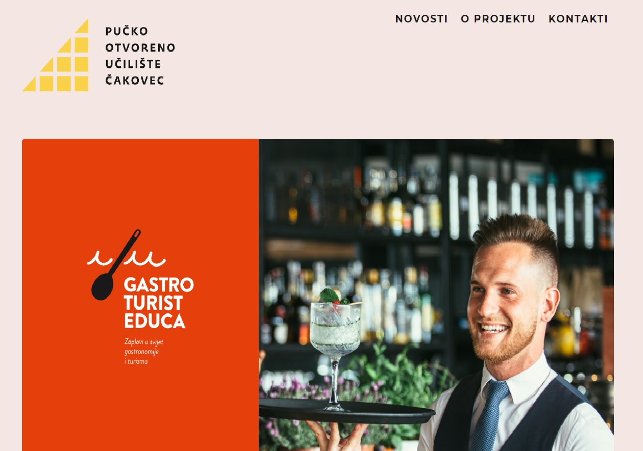 Izrađena stranica EU projekta Gastroturisteduca
